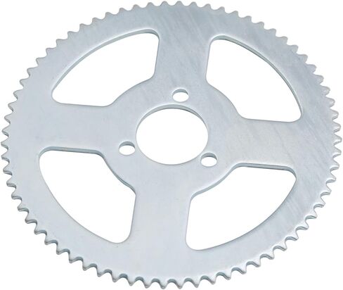 ضرس خلفي 68T 25H ترس ثلاثي الفتحات لوحة مسطحة 26 مم من الفولاذ الخلفي ضرس بديل متوافق مع 47cc 49cc دراجة نارية صغيرة ATV Karts in Kuwait