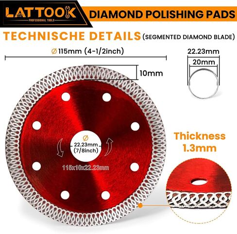 5pcs Diamond Hand Polishing Pads, LATTOOK Diamond Sanding Pads 60/100/200/400/1000 Grit Sanding Block Foam Backing for Tile Glass Stone Marble Granite Ceramics Metal Wet & Dry in Saudi Arabia
