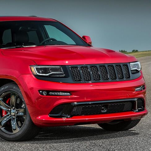 VLAND Headlights For Jeep Grand Cherokee WK2 2014-2021 4th Gen (Fourth Generation WK2) With Start Bule to White Dynamic Animation and Sequential Tun Signa Front Lamps Assembly, Amber Reflector in Saudi Arabia