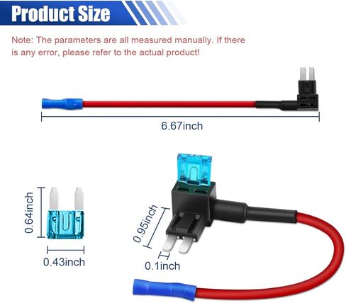 10PCS Micro2 Fuse Tap 12V Car ATR Blade Fuse Holder with 20A Fuse, 50058R Micro II Car Add-a-Circuit Fuse Tap Adapter Add On Dual Circuit Adapter for Cars Trucks Boats in Saudi Arabia