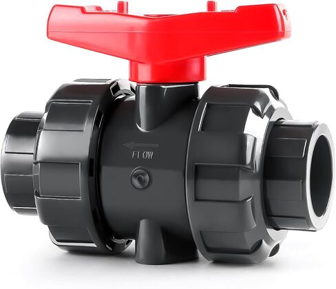 2 Pack 3/4" Upvc True Union Ball Valve With Full Port, Upvc Full Flow Double Union Ball Valve, Slip Socket Ball Valve With Full Port For Water System, Epdm O-Rings And Reversible Ptfe Seats in Saudi Arabia