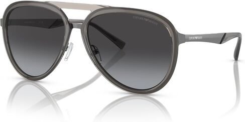Emporio Armani Men's Ea2145 Aviator Sunglasses in Saudi Arabia