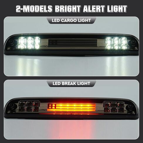 ضوء الفرامل الثالث LED مناسب لسيارة Ford F250 F350 F450 F550 SD 1999-2016 / Ranger 1993-2011 / Explorer Sport Trac 2001-2005، مناسب لسلسلة Mazda B 1994-2008، عدسات دخان مقاومة للماء in Kuwait