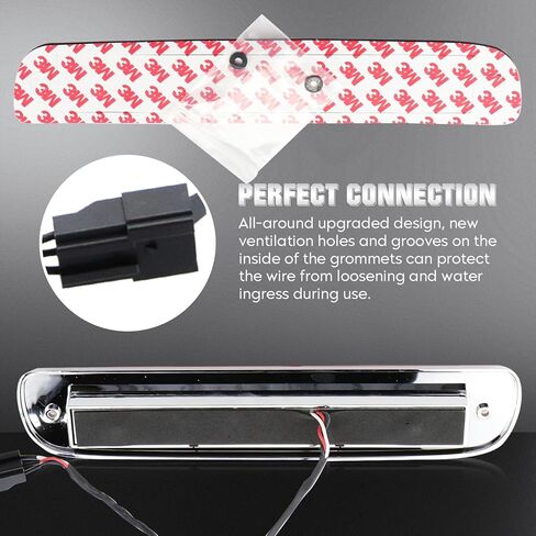 ضوء الفرامل الثالث LED مناسب لسيارة Ford F250 F350 F450 F550 SD 1999-2016 / Ranger 1993-2011 / Explorer Sport Trac 2001-2005، مناسب لسلسلة Mazda B 1994-2008، عدسات دخان مقاومة للماء in Kuwait