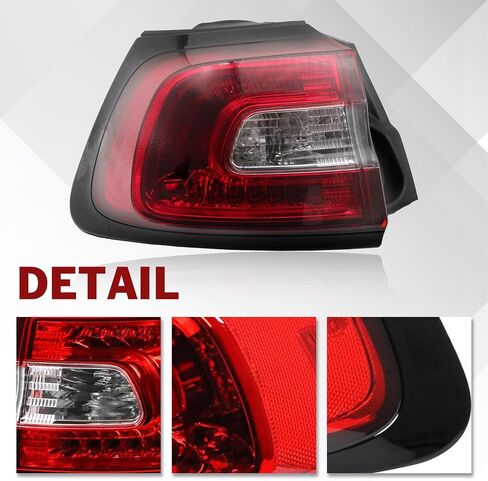 Tail Lights Assembly Compatible with 2014 2015 2016 2017 2018 Jeep Cherokee Outer Tail Brake Light (Left Driver Side) in Saudi Arabia