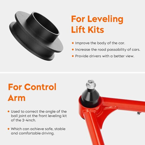 3" Front & 2" Rear Leveling Lift + Upper Control Arms Lift 2-4" for Chevy Silverado 1500 & GMC Sierra 1500 1999-2006 RWD, with Replace Ball Joints Adjustable Suspension Kit 2Pcs in Saudi Arabia