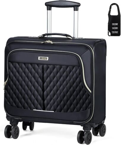 Lekebobor Rolling Laptop Bag with 3 Packing Cubes, Rolling Briefcase for Men Women Fits Up to 15.6 Inch Laptop Briefcase on Wheels in Saudi Arabia