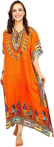 Kaftan Dress Plus Size Polyester Long Maxi Beach Cover Ups Caftan Loungewear House Dresses for Women in Saudi Arabia
