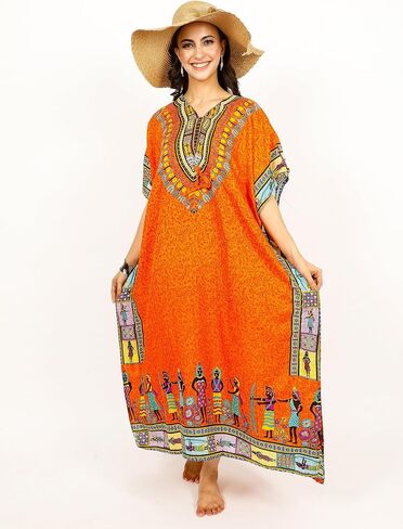 Kaftan Dress Plus Size Polyester Long Maxi Beach Cover Ups Caftan Loungewear House Dresses for Women in Saudi Arabia