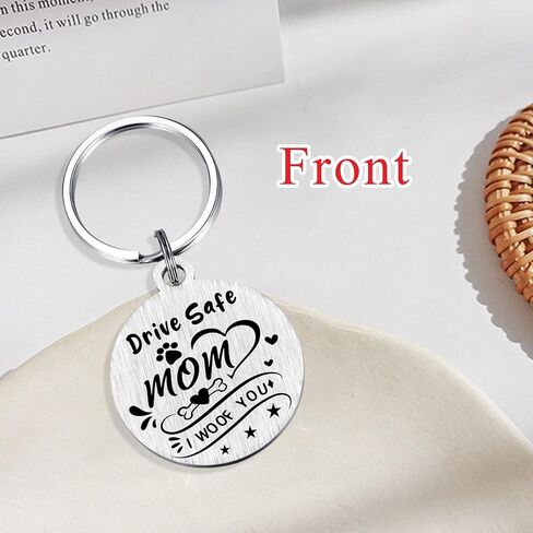 Alotozo Dog Mom Mothers Day Keychian - هدايا I Woof You Dog Mom - سلاسل مفاتيح لعيد الميلاد وعيد الشكر للمرأة الكلبة in Kuwait