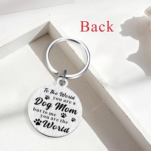 Alotozo Dog Mom Mothers Day Keychian - هدايا I Woof You Dog Mom - سلاسل مفاتيح لعيد الميلاد وعيد الشكر للمرأة الكلبة in Kuwait