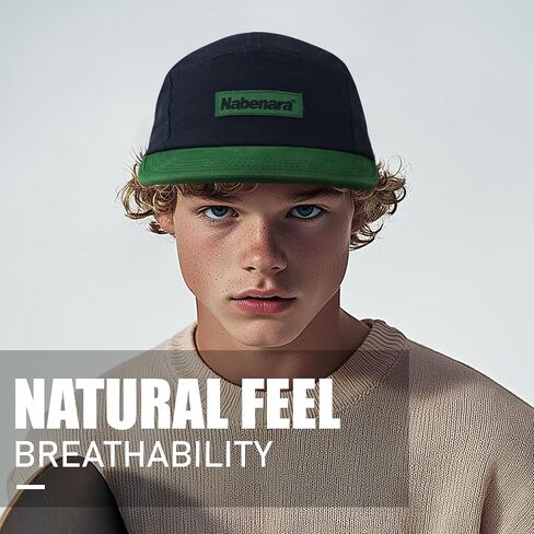 CLAPE 5 Panel Baseball Cap Short Brim Bump Cap Street Casual Cotton Dad Hat Unisex Snapback Hats Camp Hat in Saudi Arabia