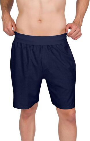 Dry Fit Mens Workout Shorts - Performance Stretch Gym Shorts for Men - Anti-Odor, Zip Pocket in Saudi Arabia