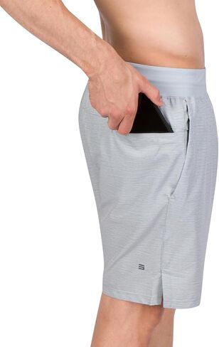 Dry Fit Mens Workout Shorts - Performance Stretch Gym Shorts for Men - Anti-Odor, Zip Pocket in Saudi Arabia