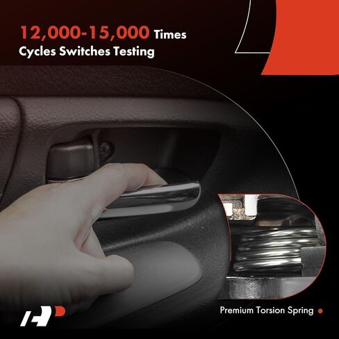 مقبض باب داخلي للسائق الأمامي أو الخلفي الأيسر من A-Premium متوافق مع Toyota Camry 2002 2003 2004 2005 2006، غطاء بيج مع رافعة كروم، استبدال # 69206-YC030-05 in Saudi Arabia