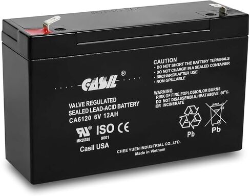 Casil 6V 1.3Ah AGM SLA Rechargeable Replacement Battery in Saudi Arabia