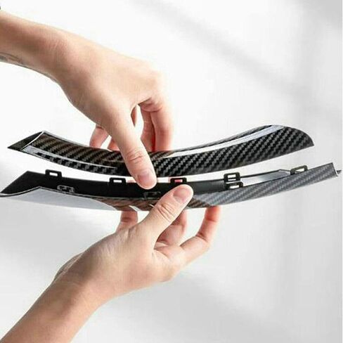 6Pcs/Set Carbon Fiber ABS Inner Interior Door Panel Pull Handle Cover for BMW E90 325i 328i 335i 330i 2006 2007 2008 2009 2010 2011 (Carbon Fiber Black) in Kuwait