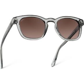 WearMe Pro Men's Modern Polarized Square Sunglasses - Key Hole Frame UV Protection, Bio-acetate Stylish Shades