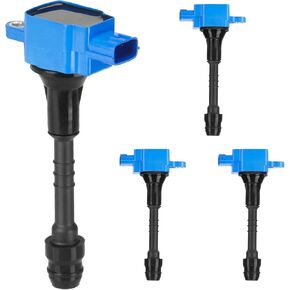 Ignition Coil Pack UF351 for Nissan Sentra 2002 2003 2004 2005 2006, Almera 2001-2005 1.8L 1.8 L4 C1397 5C1394 521745 224336N015 224486N015-4 Set