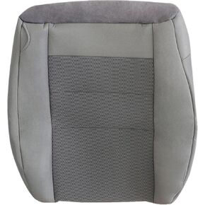 NLQR Front Driver Side Bottom Replacement Cloth Seat Cover #2E or 3E Med Flint Gray Compatible with Ford F250 F350 F450 F550 XLT Single Cab Crew Cab 2WD 4X4 Turbo Diesel Gas 2003 2004 2005 2006 2007