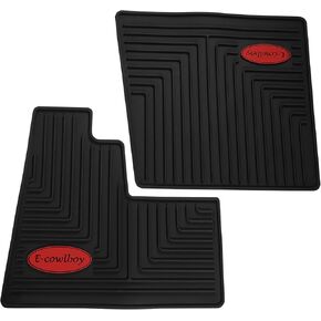 مجموعة حصائر طين مضلعة مخصصة مناسبة لشاحنات بيتربيلت شبه - حصائر مطاطية من الفينيل شديدة التحمل لموديلات الكابينة 567 389 348 و386 - مادة لاتكس ممتازة، سطح محكم لقبضة فائقة in Kuwait