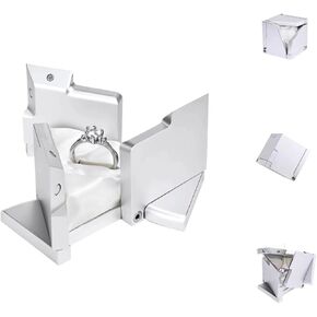 Kinetic Ring Box Cube, Aluminum Alloy Surprise Jewelry Box, Premium Novelty Gift Suitable for Valentine's Day Marriage Proposal