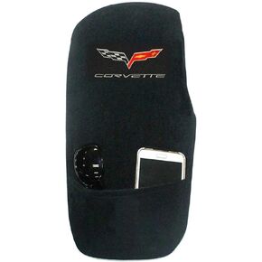 SR1 Performance C6 Center Console Cover with Embroidered Emblem for 2005-2013 C6, Z06, ZR1, Grand Sport Corvette