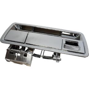 Rldym Tailgate Handle Liftgate Exterior Latch Handle with Camera Hole Rear 90606-ZZ90E for 2004-2015 Nissan Armada, OE# 90606-ZQ78A, 90606-7S078, 90606-7S018 (90606-ZZ90E Chrome)