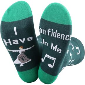 CMNIM Sound Music Movie Inspired Gifts I Have Confidence In Me Socks Broadway Merch Gifts for Musical Theatre Lovers Socks