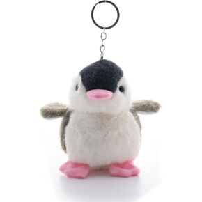 Men Women Cute Lovely Fluffy Plush Lover Penguin Keychain Keyring Handbag Backpack Car Key Ring Pendant