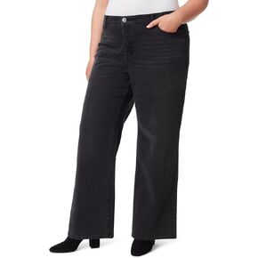 Jessica Simpson Women's Relaxed Wide Straight Leg High Rise Jean Plus