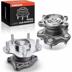 A-Premium 2 x Rear Wheel Bearing and Hub Assembly with 5-Lug Compatible with Nissan Altima 2002-2006, Non-ABS