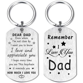 RFTWXHPN Gifts Keychain for Papa from Granddaughter Grandson Christmas Birthday Presents for Dad Father Gift from Daughter