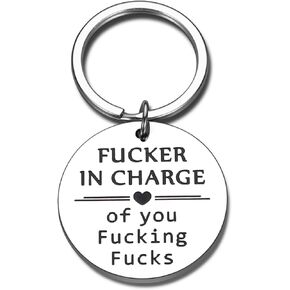 KINMES Boss Christmas Gifts for Men Funny Boss Keychain Gifts Secret Santa Gifts for Leader Manager Administrator Supervisor Best Boss Gifts for Men Stocking Stuffers for Boss Lady Women