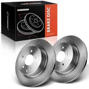 A-Premium 12.11 inch (307.6mm) Rear Vented Disc Brake Rotors Compatible with Select Nissan Models - Maxima 2009-2014/2016-2017/2019 V6 3.5L, 2-PC Set