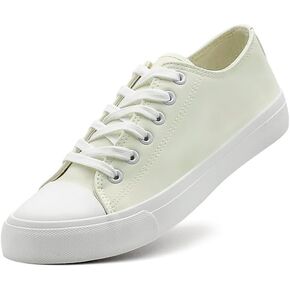 Women’s Men’s Fashion Sneakers Low Top PU Leather Shoes for Women Men Classic Lace Up Sneakers Casual Tennis Walking Shoes Comfortable