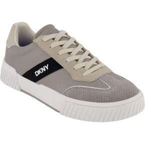DKNY Men's Rubber Sole Round Toe Shape Lace-up Sneakers