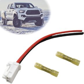 12 Gauge Wire Harness Blower Motor Connector Plug Wiring Harness with Heat Shrinks Connectors Compatible with Tacoma 2005-2016 Replace OE 82998-12380 90980-10916