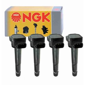 4 pc NGK Ignition Coils compatible with Acura RDX 2.3L L4 2007-2012