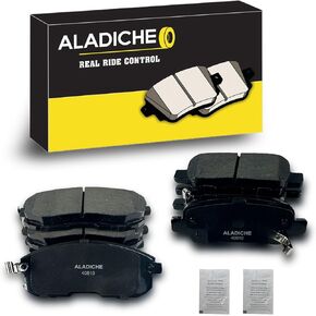 8Pcs Front Rear Ceramic Brake Pads Set Compatible with 2003-2005 Infiniti G35,2003-2005 Nissan 350Z,2007-2013 Nissan Altima,2011-2017 Nissan Juke,2007-2012 Nissan Sentra