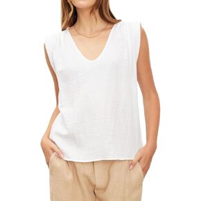 Velvet by Graham & Spencer Women's Jayla Cotton Gauze Top
