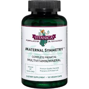 Vitanica Maternal Symmetry, Prenatal and Postnatal Vitamins, Vegan, 180 Capsules
