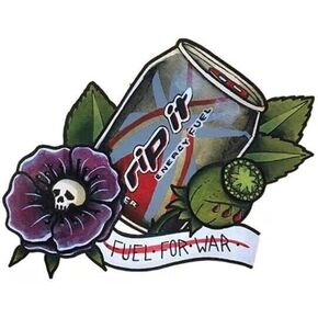 Rip It Fuel War Sticker Energy Drink Military USA Merica Patriot Vinyl (4 Inch)