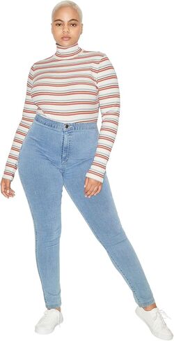 American Apparel womens Cotton 2x2 Turtleneck Long Sleeve Bodysuit in Kuwait