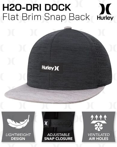 قبعة هيرلي الرجالية - قبعة بيسبول H2O-DRI Dock Snap-Back in Saudi Arabia