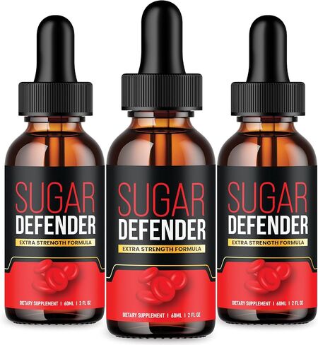 Sugar Defender Drops - Official Formula - Sugar Defender Supplement Drops Extra Strength Advanced Formula, Sugar Defender 24 Liquid Drops, SugarDefender with Chromium Support, New 2023 (3 Bottle) in Saudi Arabia