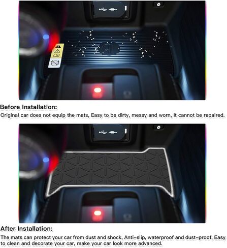 SKTU for 2021 2022 2023 2024 Toyota Venza Door Slot Mat Venza XU80 Non-Slip Interior Door Groove Gate Pad Fit 2023 2024 Toyota Venza Second Generation Door Compartment Cup Center Console Liners(White) in Kuwait