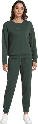 WiWi Womens 2 Piece Outfits Sweatsuit Crewneck Lounge Matching Sweat Sets Fall Fashion with Pockets Tracksuit S-XXL in Kuwait