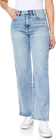 WallFlower Women's Dad Denim High-Rise Insta Vintage Juniors Jeans in Kuwait