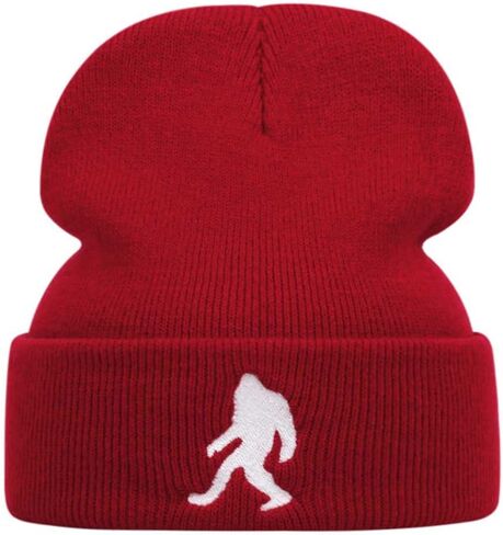 Bigfoot Beanie Hats Winter Warm Sasquatch Funny Knitted Hat in Saudi Arabia
